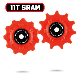 Sram 10 Speed MTB Ceramitech Pulley Set (set of 2), 11 tooth