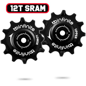 Sram 11 Speed X-Horizon derailleurs, 12T Ceramitech Pulley Set (set of 2)