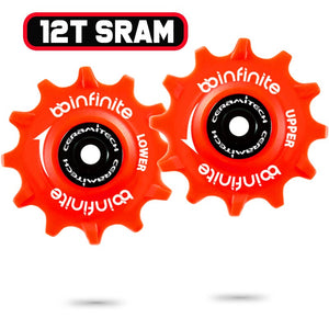 Sram 11 Speed X-Horizon derailleurs, 12T Ceramitech Pulley Set (set of 2)